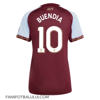 Aston Villa Emiliano Buendia #10 Tricou Fotbal Replică 2025-26 Femei Acasa